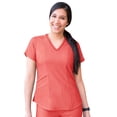 thumbnail image 1 of Adar Pro Scrubs For Women - Modern V-Neck Scrub Top, 1 of 7