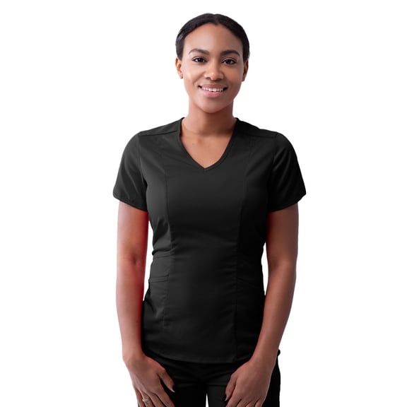Adar Pro Scrubs For Women - Modern V-Neck Scrub Top