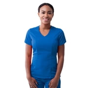 Adar Pro Scrubs For Women - Modern V-Neck Scrub Top - P7002 - Royal Blue - M