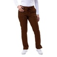thumbnail image 1 of Adar Pro Scrubs For Women - Skinny Leg Yoga Scrub Pants - P4100P - Coffee - XXS, 1 of 7