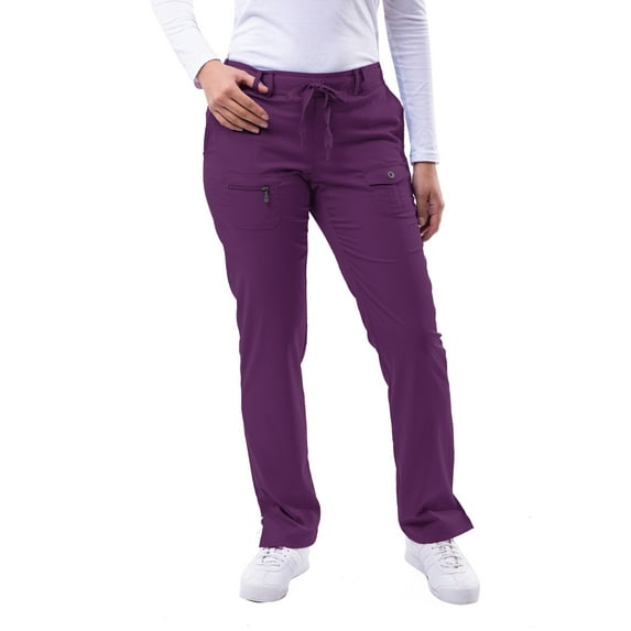 Adar Pro Scrubs For Women - Skinny Leg Yoga Scrub Pants