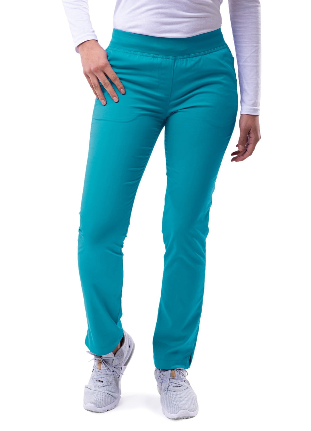 Adar Pro Scrubs For Women - Skinny Leg Yoga Scrub Pants 