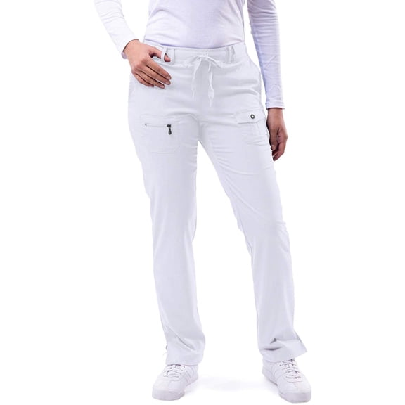 Adar Pro Scrubs For Women - Skinny Leg Yoga Scrub Pants