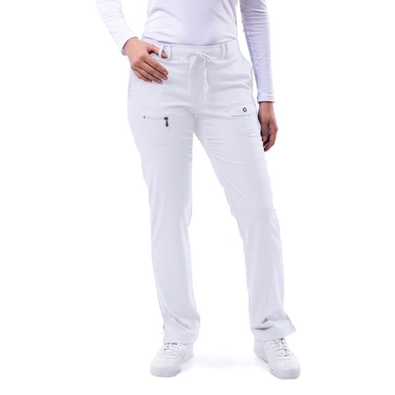 Adar Pro Scrubs For Women - Skinny Leg Yoga Scrub Pants