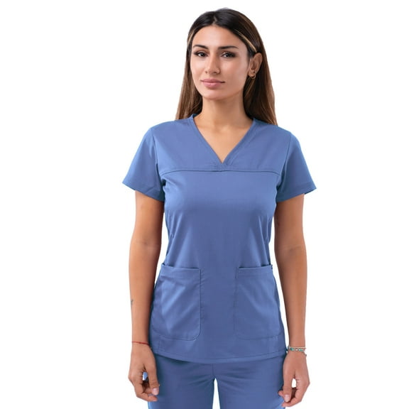 Adar Pro Scrubs For Women - Sweetheart V-Neck Scrub Top