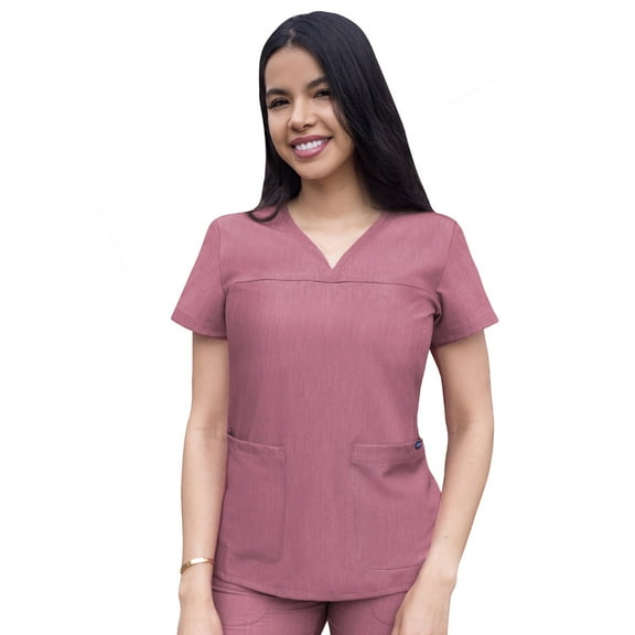 Adar Pro Scrubs For Women - Sweetheart V-Neck Scrub Top