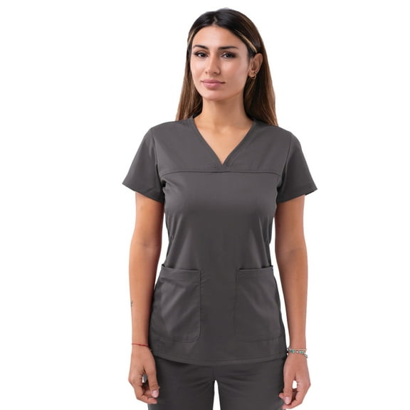 Adar Pro Scrubs For Women - Sweetheart V-Neck Scrub Top