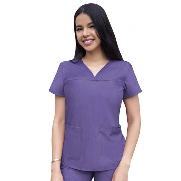 Adar Pro Scrubs For Women - Sweetheart V-Neck Scrub Top