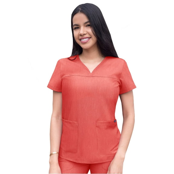 Adar Pro Scrubs For Women - Sweetheart V-Neck Scrub Top