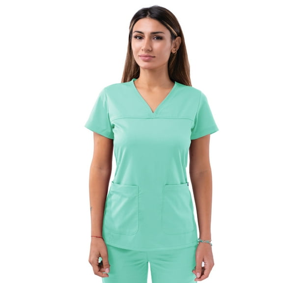 Adar Pro Scrubs For Women - Sweetheart V-Neck Scrub Top
