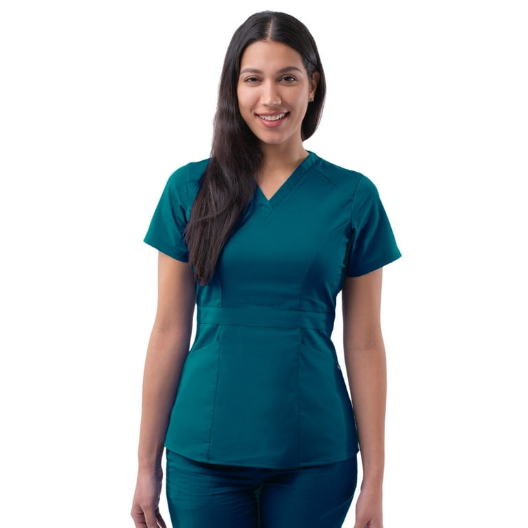 Peplum scrub top clearance