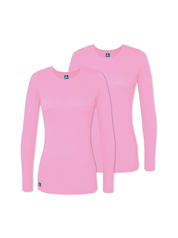 Underscrubs for Women 2 Pack - Long Sleeve Underscrub Comfort Tee