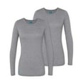 thumbnail image 1 of Adar Underscrubs for Women 2 Pack - Long Sleeve Underscrub Comfort Tee, 1 of 7