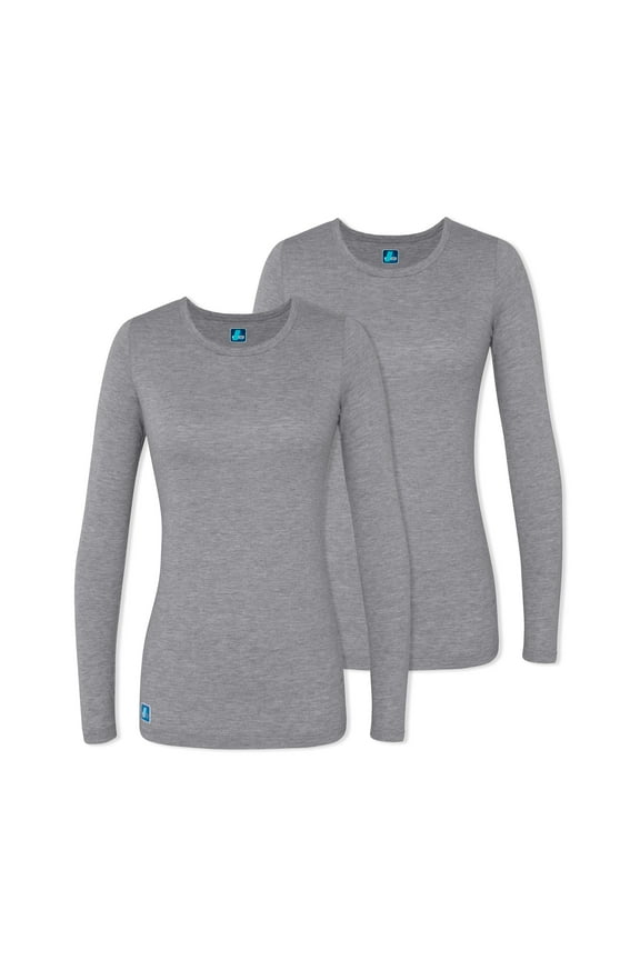 Underscrubs for Women 2 Pack - Long Sleeve Underscrub Comfort Tee