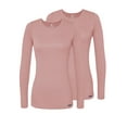 thumbnail image 1 of Adar Underscrubs for Women 2 Pack - Long Sleeve Underscrub Comfort Tee, 1 of 7