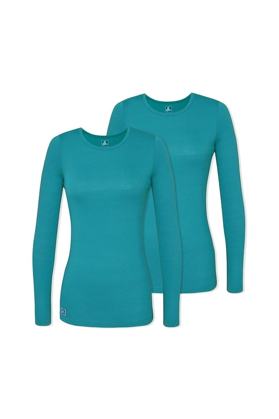 Underscrubs for Women 2 Pack - Long Sleeve Underscrub Comfort Tee