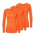 thumbnail image 1 of Adar Underscrubs for Women 3 Pack - Long Sleeve Underscrub Comfort Tee, 1 of 7