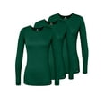 thumbnail image 1 of Adar Underscrubs for Women 3 Pack - Long Sleeve Underscrub Comfort Tee, 1 of 7