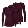 thumbnail image 1 of Adar Underscrubs for Women 3 Pack - Long Sleeve Underscrub Comfort Tee, 1 of 7