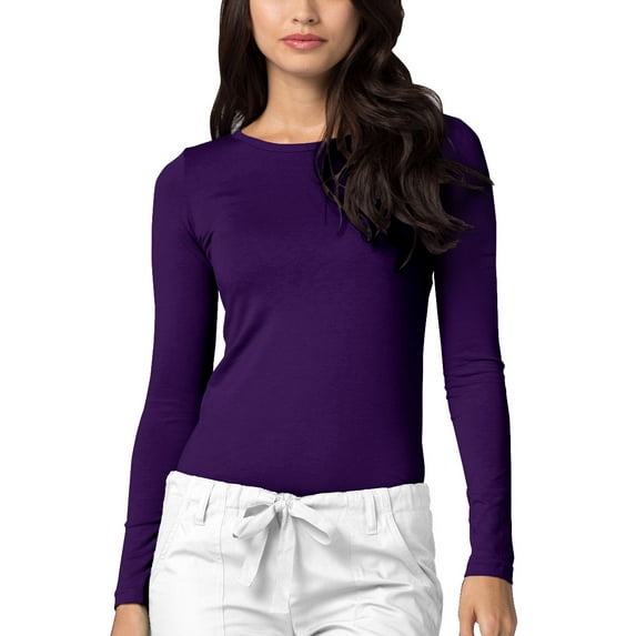 Adar Underscrubs for Women - Long Sleeve Underscrub Comfort Tee