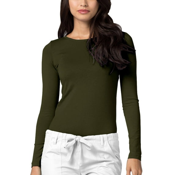 Adar Underscrubs for Women - Long Sleeve Underscrub Comfort Tee
