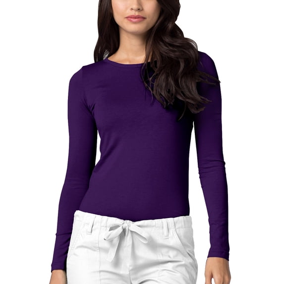 Adar Underscrubs for Women - Long Sleeve Underscrub Comfort Tee