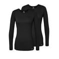 thumbnail image 1 of Adar Underscrubs for Women Multi Color 2 Pack - Long Sleeve Underscrub Comfort Tee, 1 of 7