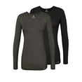 thumbnail image 1 of Adar Underscrubs for Women Multi Color 2 Pack - Long Sleeve Underscrub Comfort Tee, 1 of 7