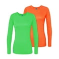 thumbnail image 1 of Adar Underscrubs for Women Multi Color 2 Pack - Long Sleeve Underscrub Comfort Tee, 1 of 5