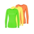 thumbnail image 1 of Adar Underscrubs for Women Multi Color 3 Pack - Long Sleeve Underscrub Comfort Tee, 1 of 7