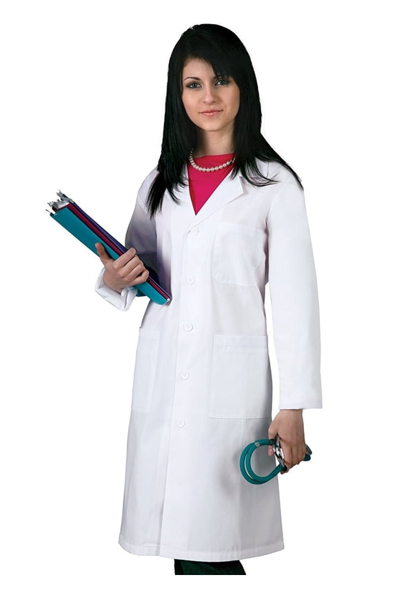 Universal 39" Unisex Midriff Lab Coat