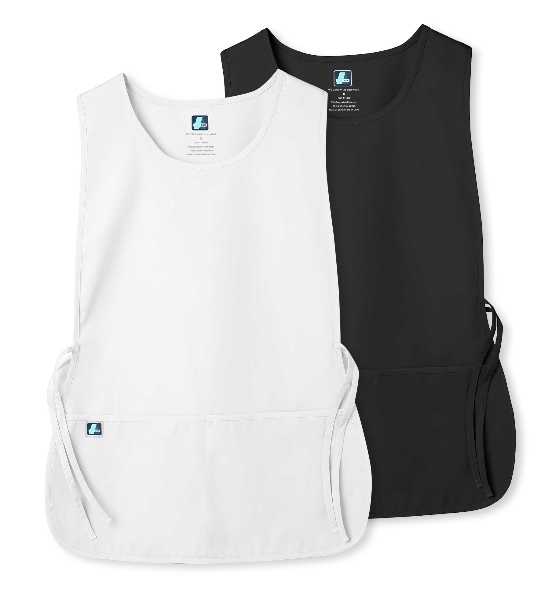 Adar Universal Cobbler Apron 3-Pack – Unisex Solid Color, Polyester/Cotton, Machine Washable