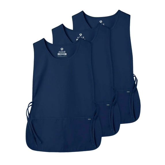 Adar Universal Cobbler Apron Multi Color 3 Pack - Unisex Cobbler Apron - 7023M - Navy - X