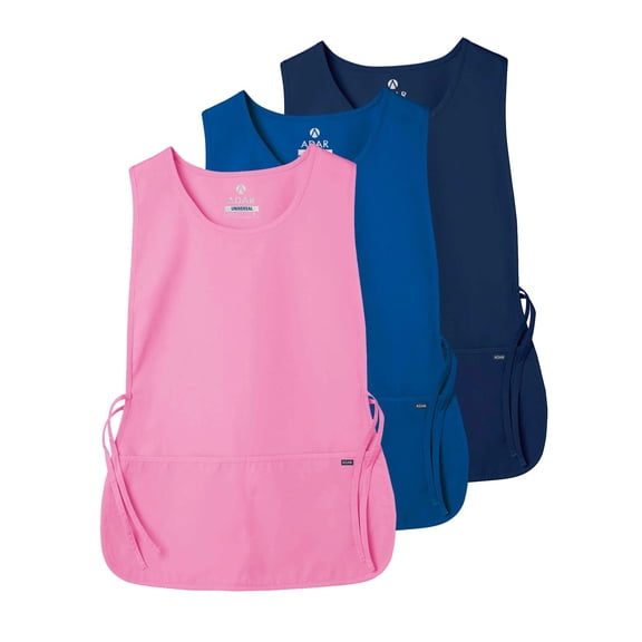 Adar Universal Cobbler Apron Multi Color 3 Pack - Unisex Cobbler Apron - 7023M - Royal Blue / Navy / Sherbet - R