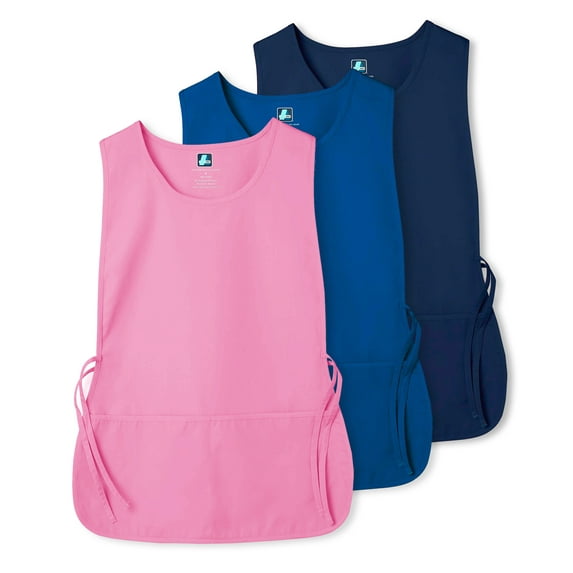 Adar Universal Cobbler Apron Multi Color 3 Pack - Unisex Cobbler Apron - 7023M - Royal Blue / Navy / Sherbet - X