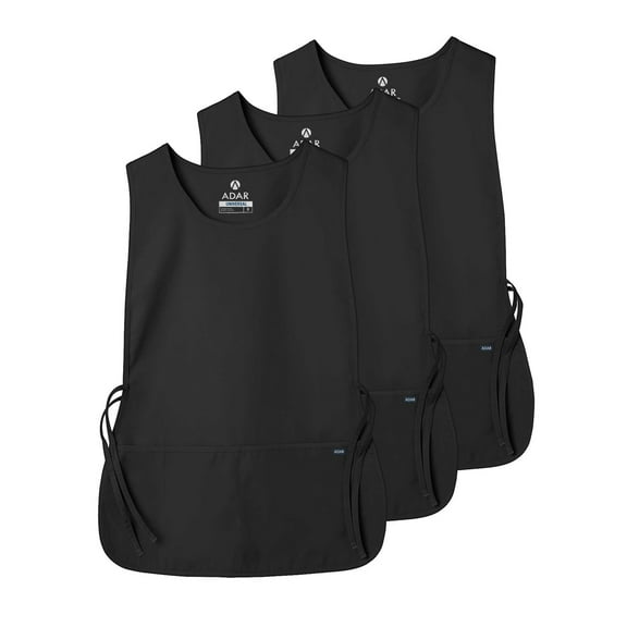 Adar Universal Cobbler Apron Multi Color 3 Pack - Unisex Cobbler Apron - 7023M - Black - R
