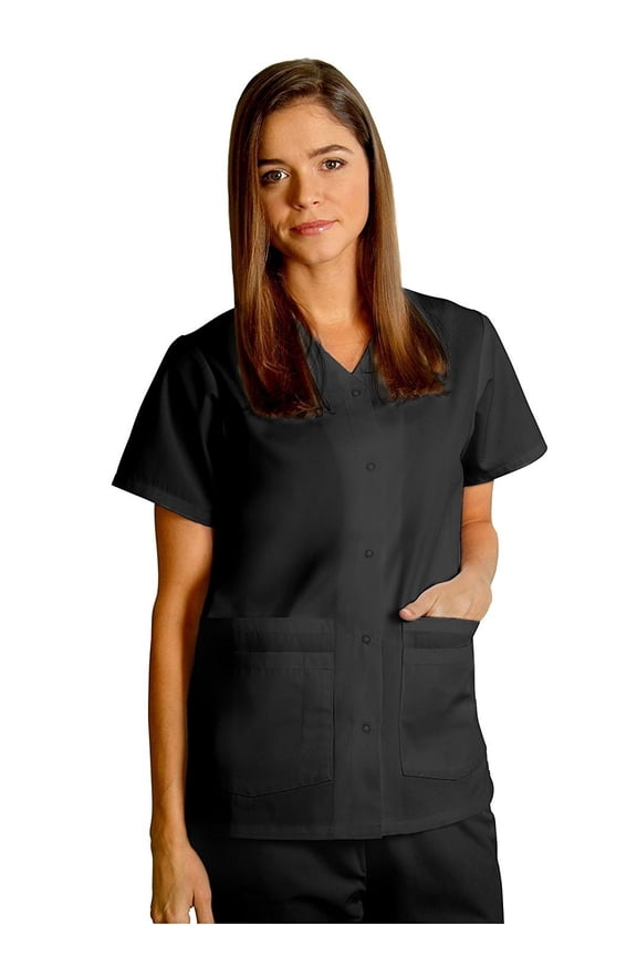 Universal Double Pocket Snap Front Top Available in 39 solid colors