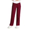 thumbnail image 1 of Adar Universal Low-Rise Multipocket Drawstring Straight Leg Pants Tall - 510T - Burgundy - S, 1 of 4