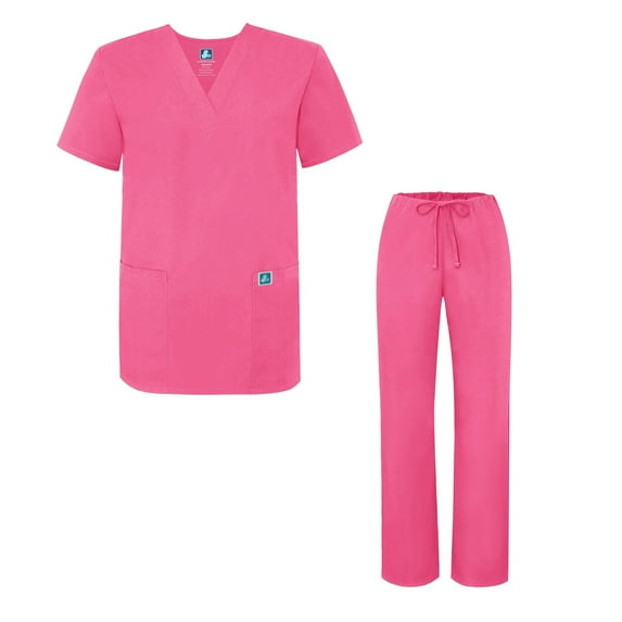 Adar Universal Medical Scrubs Set Medical Uniforms - Unisex Fit - 701 - GRM - 5X