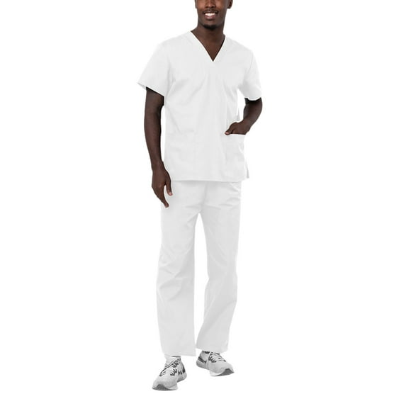 Adar Universal Mens Scrubs - Unisex Drawstring Scrub Set