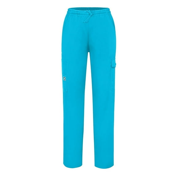 Adar Universal Natural-Rise Multipocket Cargo Tapered Leg Scrub Pants Petite