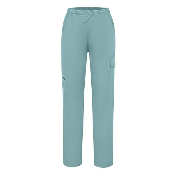 Adar Universal Natural-Rise Multipocket Cargo Tapered Leg Scrub Pants Petite