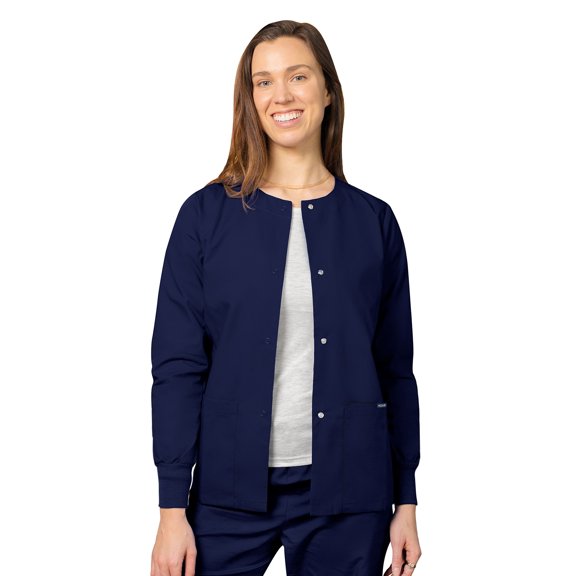 Adar Universal Round Neck Warm-Up Scrub Jacket Available in 39 colors