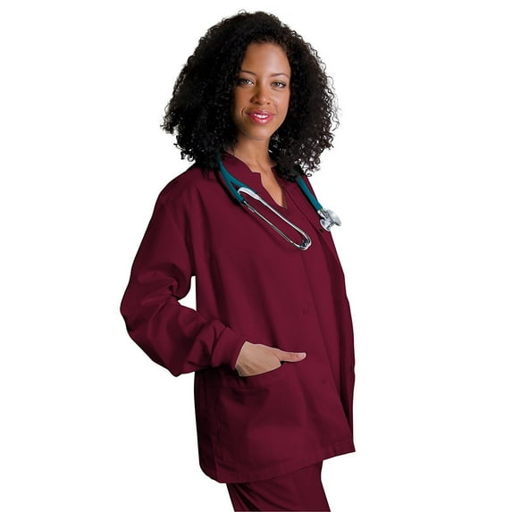 Adar Universal Round Neck Warm-Up Scrub Jacket Available in 39 colors