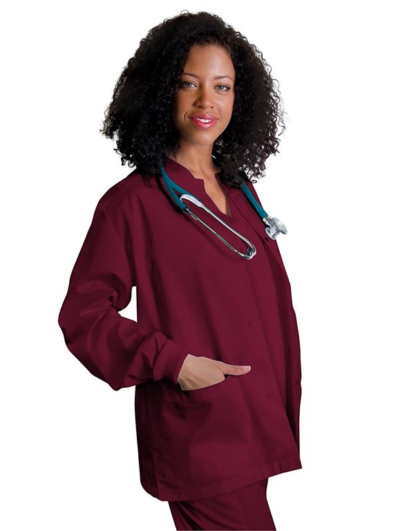 Universal Round Neck Warm-Up Scrub Jacket Available in 39 colors