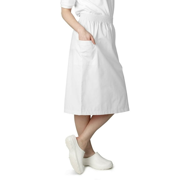 Adar Universal A-Line Patch Cargo Pocket Scrub Skirt