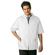 Adar Universal Scrubs For Men - Zippered Short Sleeved Scrub Jacket