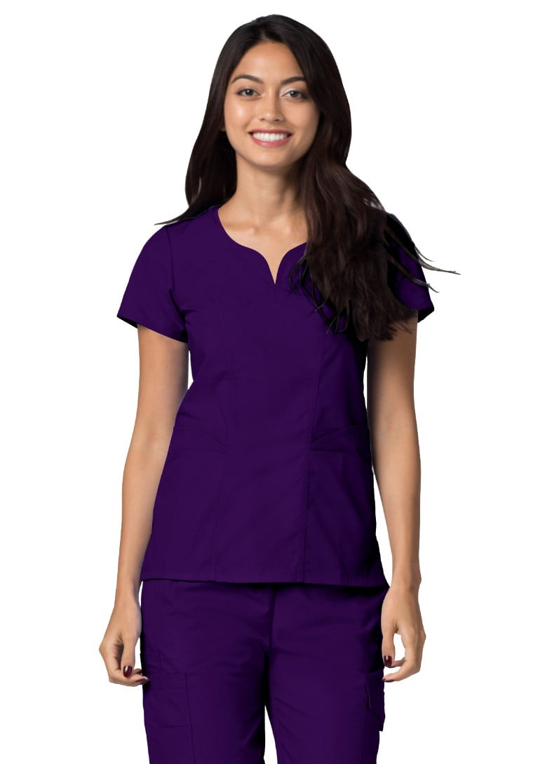 Ultrasoft Scrubs Womens Premium Junior Fit Adult Female Scrub Sets Ceil  Blue 2XL