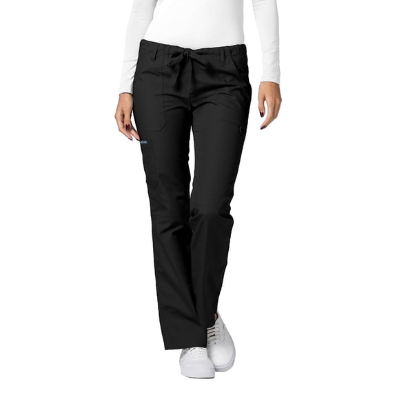 Adar Universal Scrubs For Women - Drawstring Straight Leg Scrub Pants - 510 - Black - S