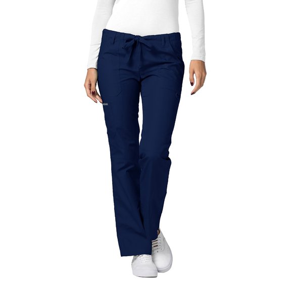 Adar Universal Scrubs For Women - Drawstring Straight Leg Scrub Pants - 510 - Navy - S